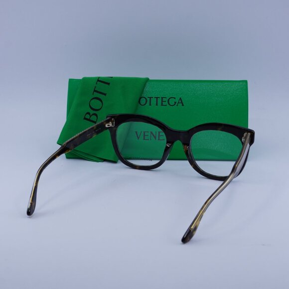 Bottega Veneta BV0241O 002 Eyeglasses Havana 49mm Square Frame - Picture 10 of 10